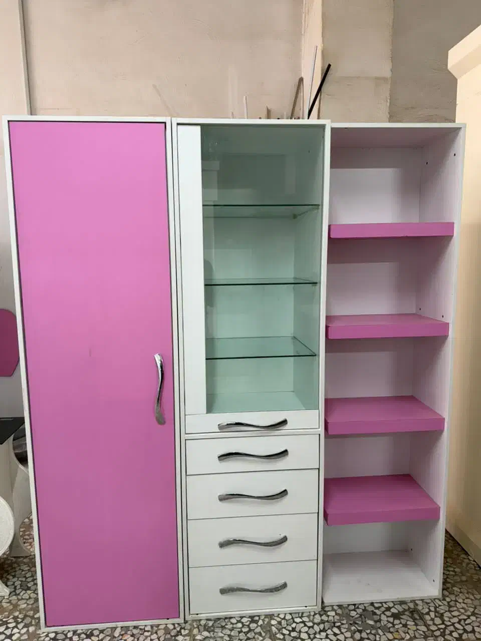 کمد سه تکه نوجوان|جاکفشی، کمد، دراور|خمینیشهر, |دیوار