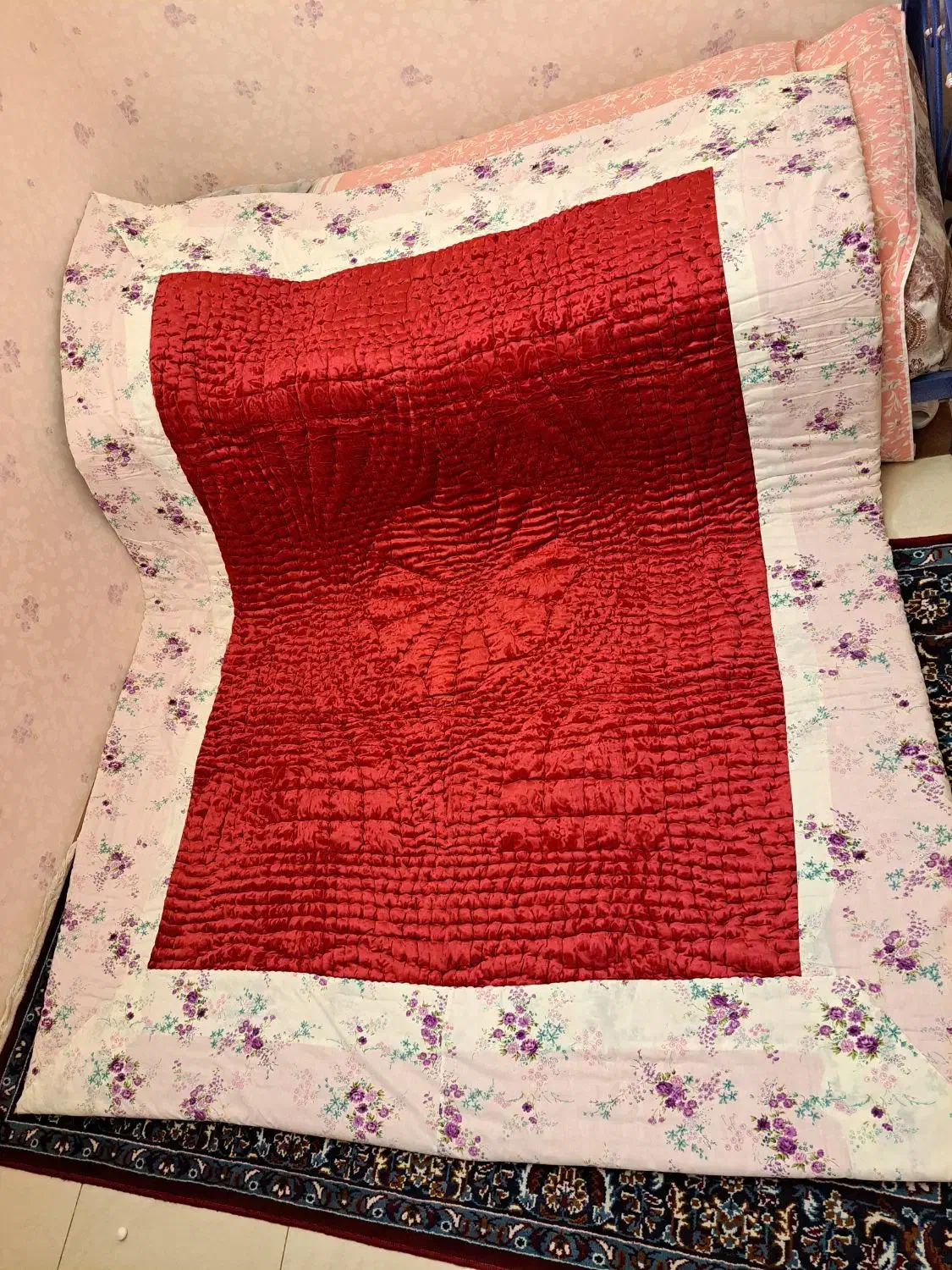 لحاف دو نفره نو|رختخواب، بالش، پتو|اصفهان, طامه|دیوار