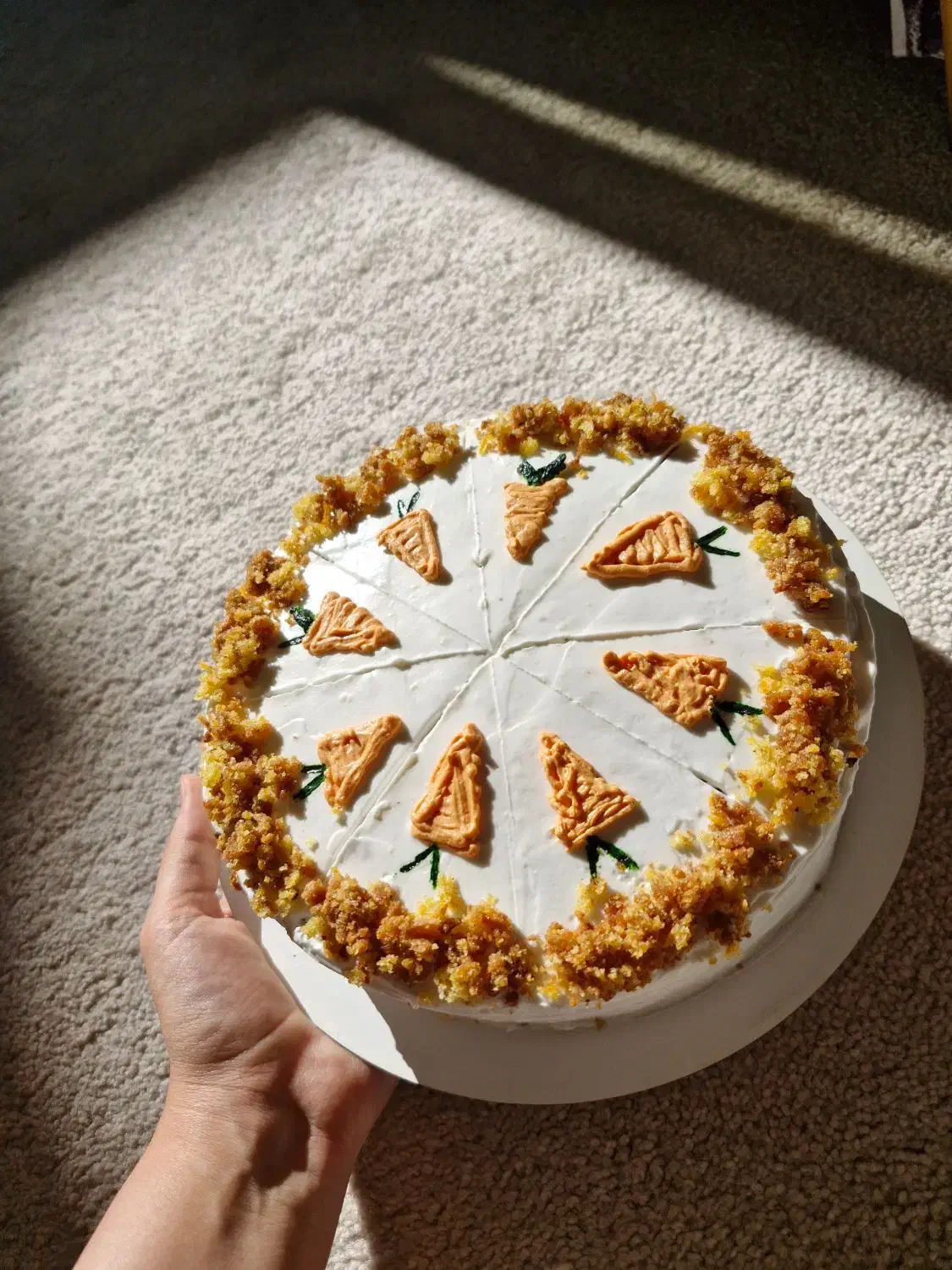 اسلایس کیک هویج گردو با کرم خامه ای|خوردنی و آشامیدنی|اصفهان, فجر|دیوار