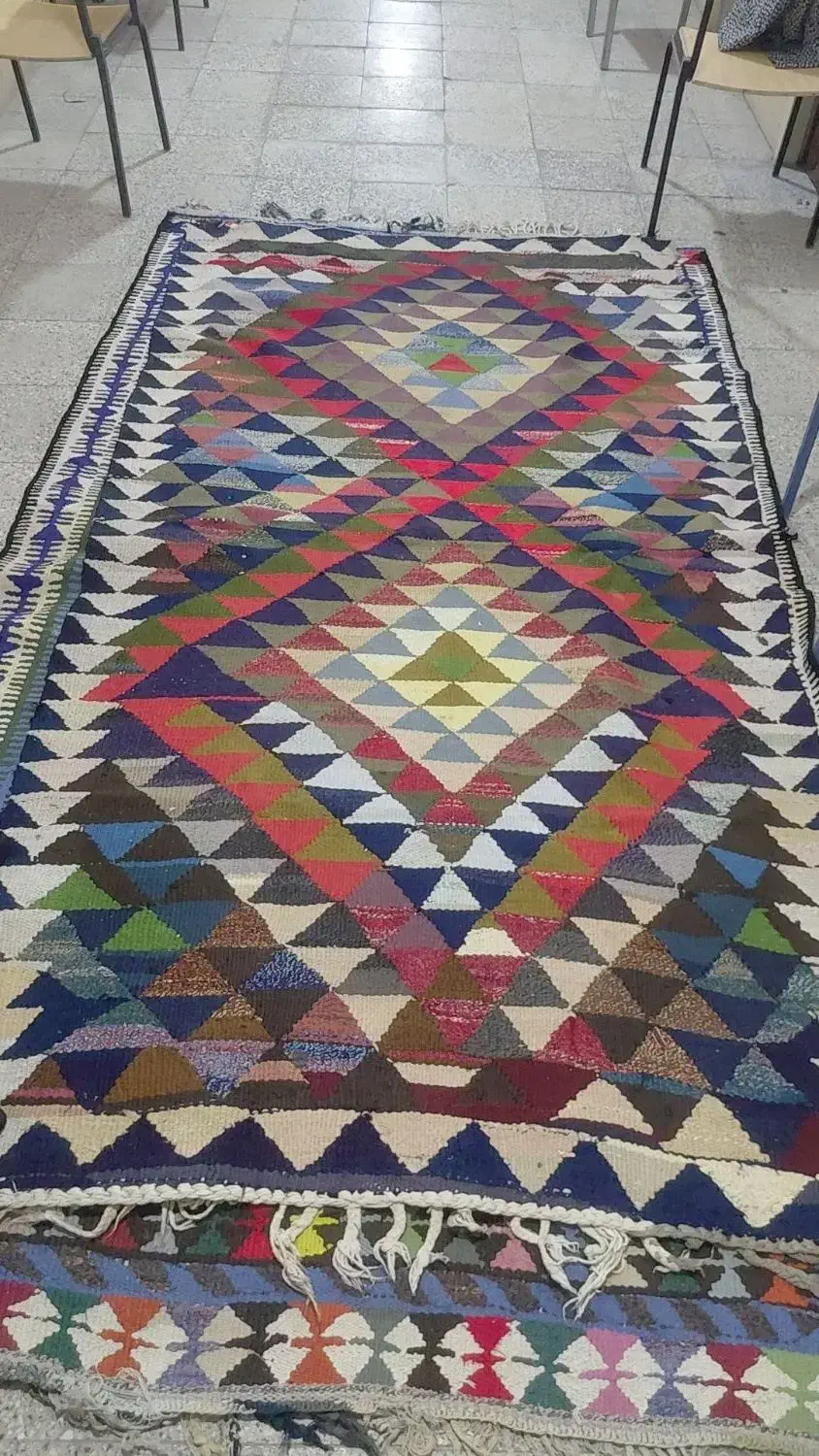 گلیم فرش دست بافت|گلیم، جاجیم، گبه|خرم‌آباد, |دیوار