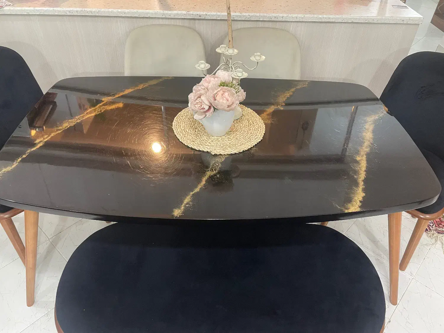 میز غذاخوری ۶ نفره|میز و صندلی غذاخوری|بندرعباس, |دیوار