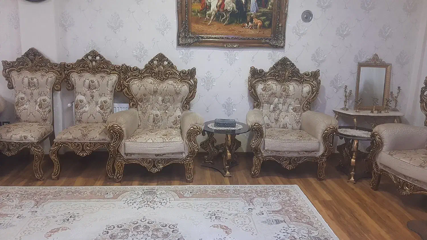 فروش مبل سلطنتی|مبلمان خانگی و میز عسلی|خلخال, |دیوار