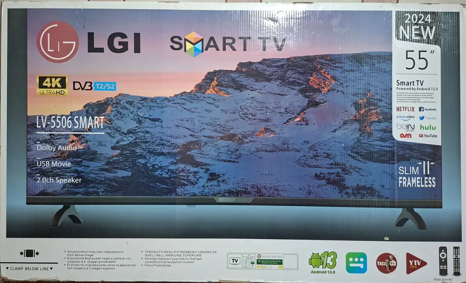 تلویزیون LG پلمپ داخل کارتن 55اینچ 4k|تلویزیون و پروژکتور|زاهدان, |دیوار