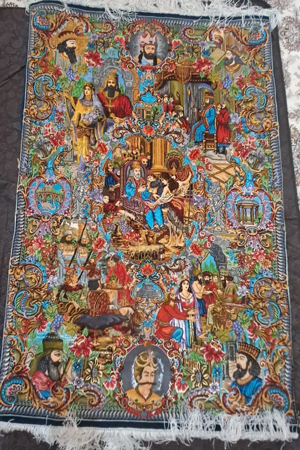 سلاطین چله ابریشم...|تابلو فرش|تهران, شهرک ولیعصر شمالی|دیوار