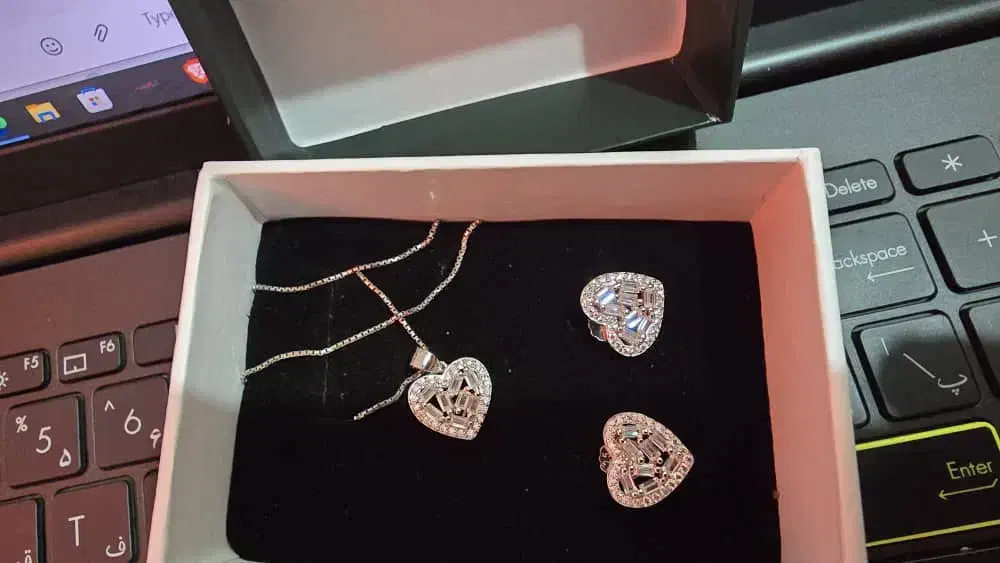 نیم ست تمام نقره شیک قیمت مناسب|جواهرات|لنگرود, |دیوار