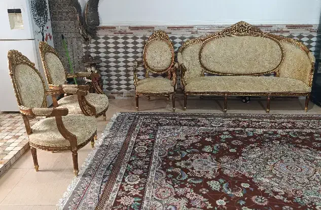 مبل سلطنتی ۹نفره|مبلمان خانگی و میز عسلی|گرگان, |دیوار