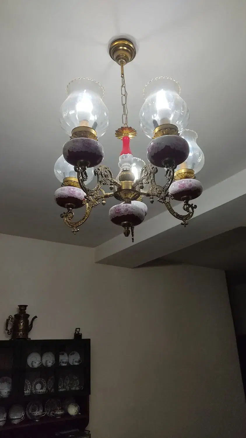 لوستر برنز چینی|لوستر و چراغ آویز|کرج, شاهینویلا|دیوار