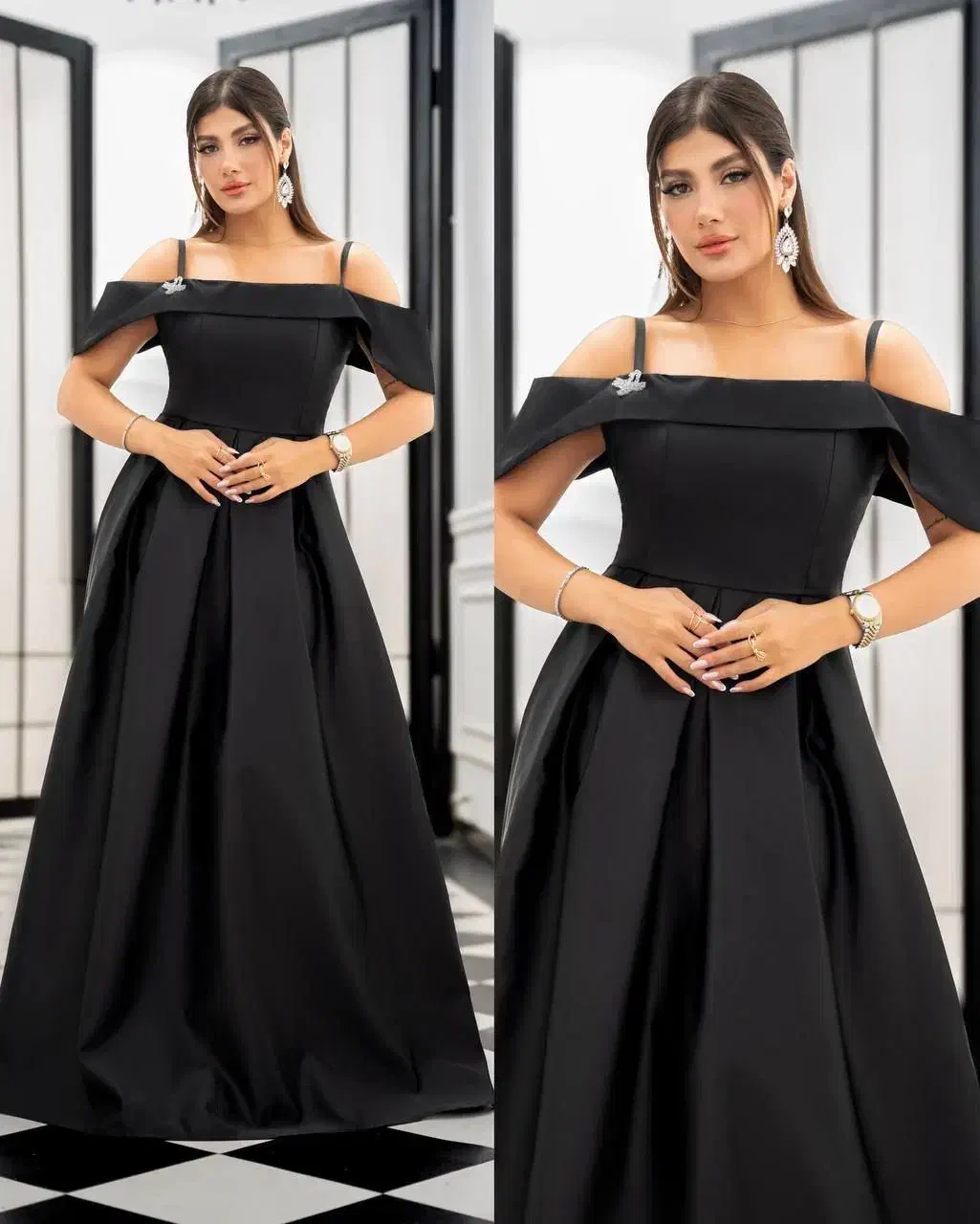 لباس مجلسی ساتن آمریکایی فقط سایز ۴۴ ۴۶ مونده|لباس|همدان, |دیوار