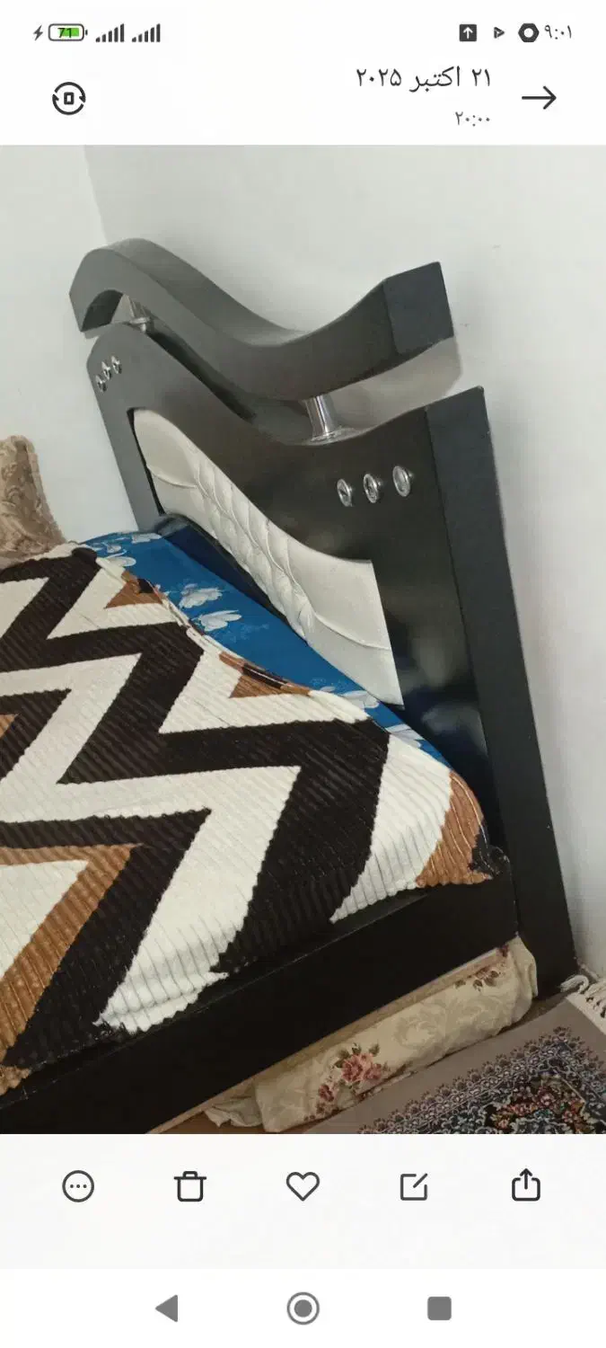 تختخواب 2نفره ام دی آف کارکرده|تخت و سرویس خواب|سنندج, |دیوار