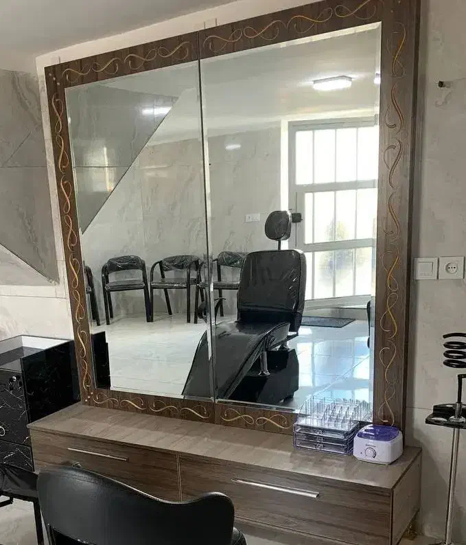 لوازم ارایشگاه اینه و کنسول و ترولی رنکار|آرایشگاه و سالنهای زیبایی|نقده, |دیوار