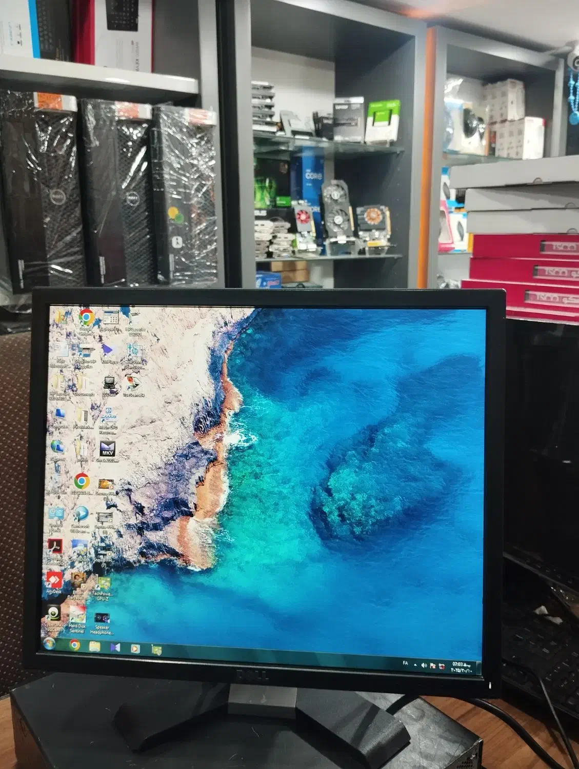 مانیتور 19 اینچ دل  IPS Dell P1917S HDMI Port|قطعات و لوازم جانبی رایانه|کرمانشاه, |دیوار