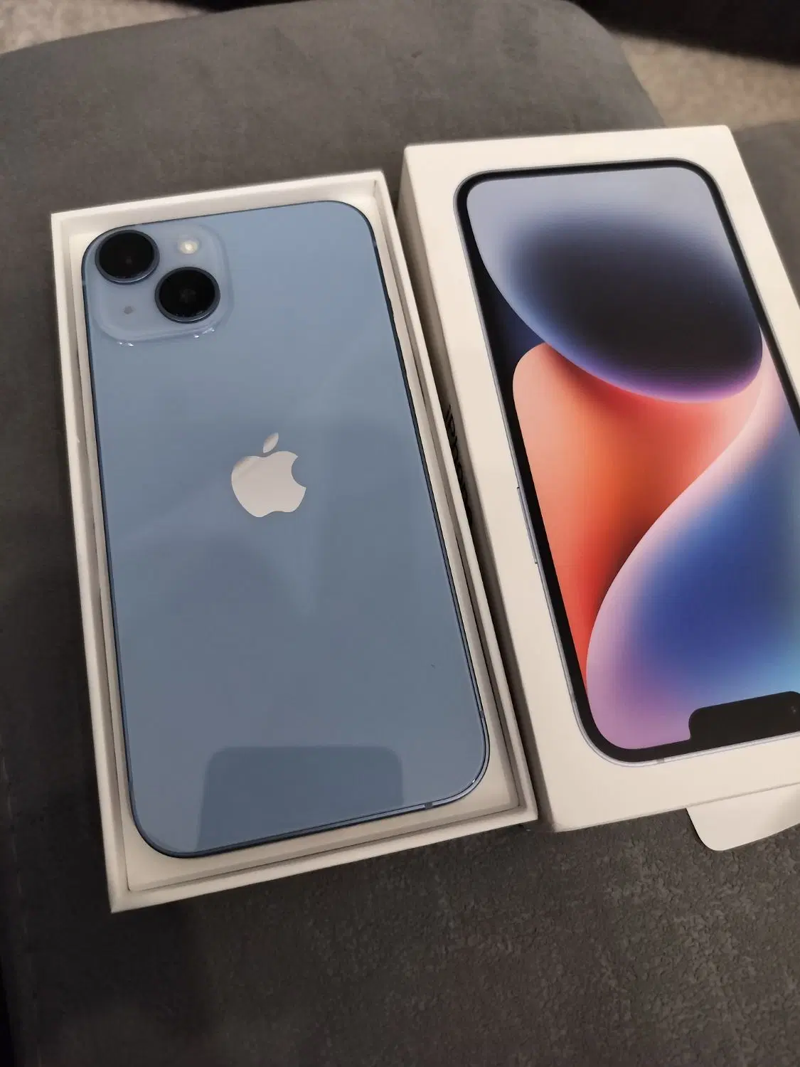 Apple 14 128 blue|موبایل|قم, براسون|دیوار