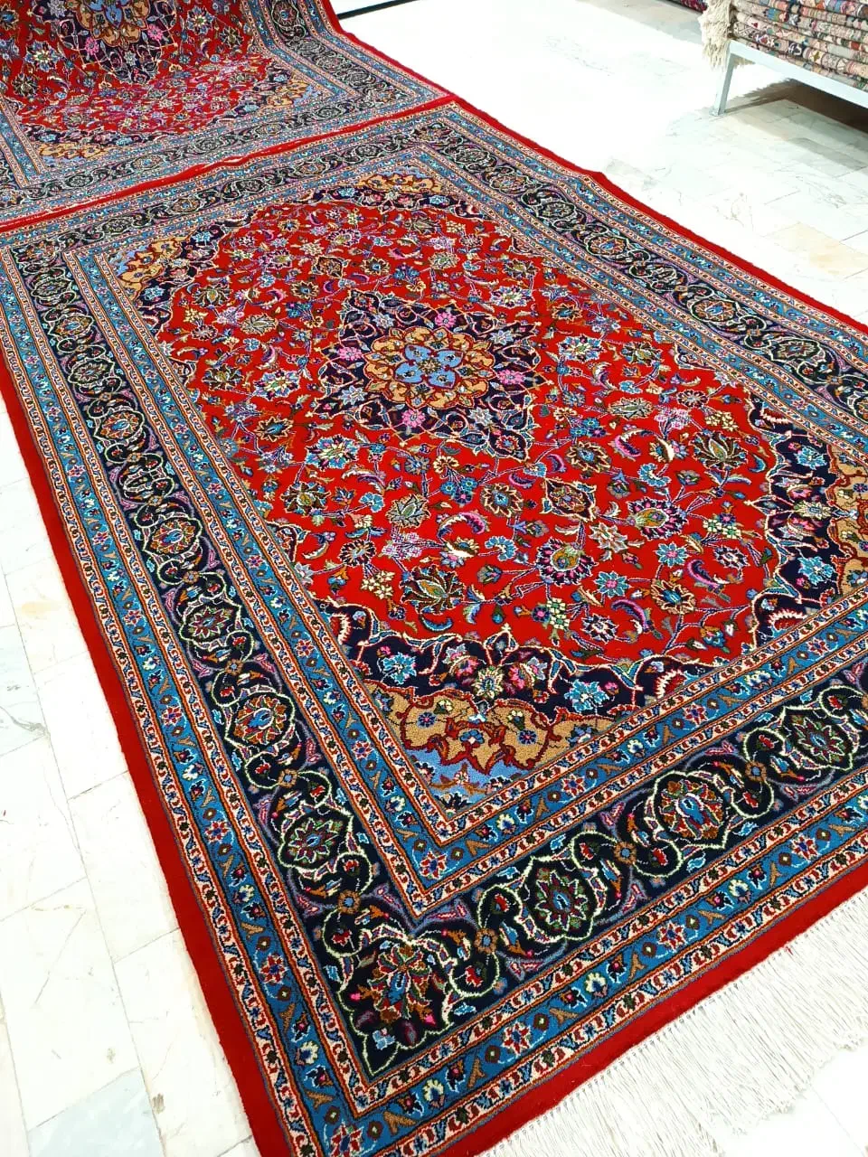 جفت ۶ متری فرش دستباف کاشمر|فرش|کاشمر, |دیوار