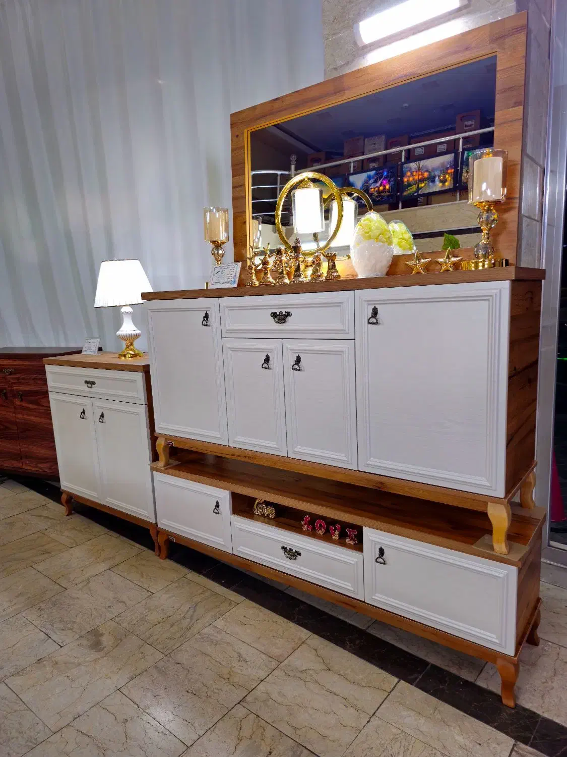 آینه کنسول میز تلوزیون آنیل قسط یکسال|بوفه، ویترین، کنسول|تبریز, |دیوار