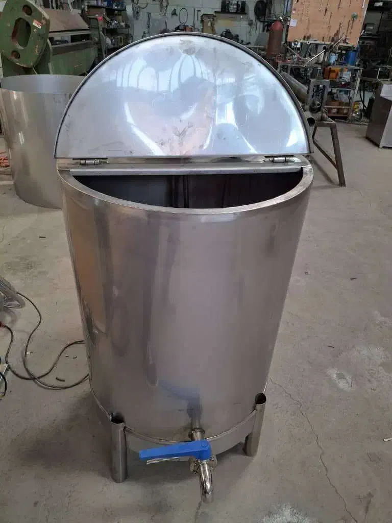 پاتیل/پاتیل پخت شیر/پروسس تانک/شیرجوش/دوجداره|ماشین‌آلات صنعتی|ساری, |دیوار