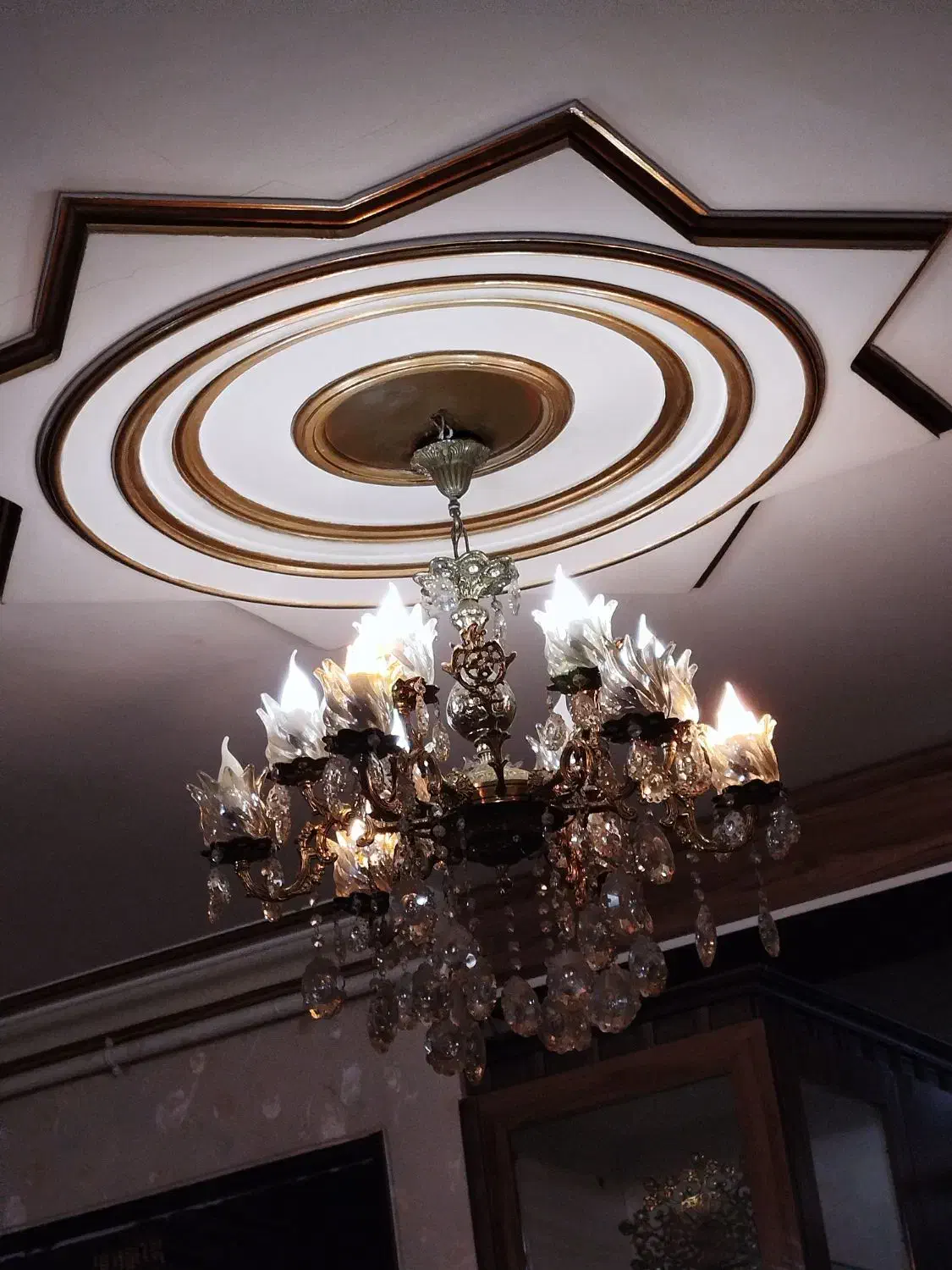 3تالوستربرنجی|لوستر و چراغ آویز|اراک, |دیوار