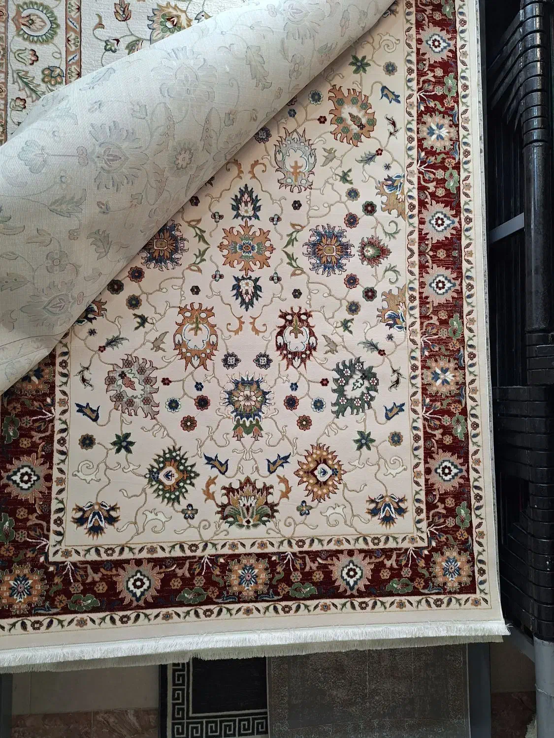 قالیچه پتینه ۱۴۰۳ ابریشم ویکتوریا|فرش|مشهد, امیر|دیوار