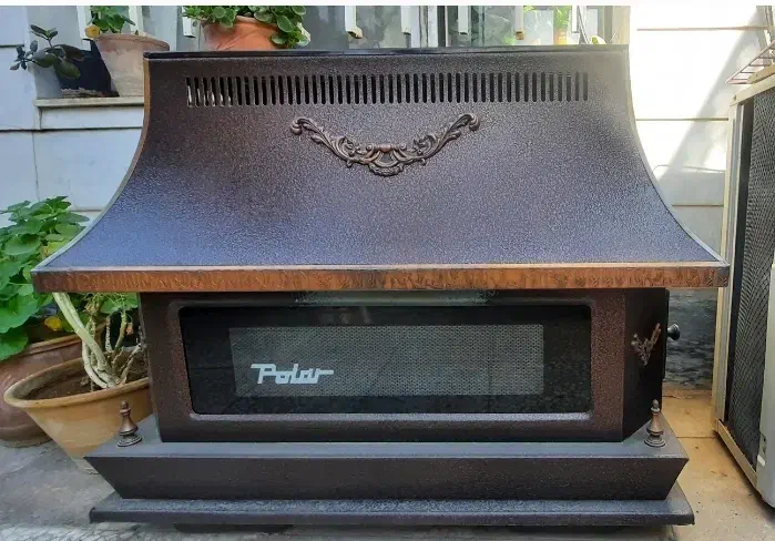 بخاری طرح شومینه polar|بخاری، هیتر، شومینه|کرمانشاه, |دیوار