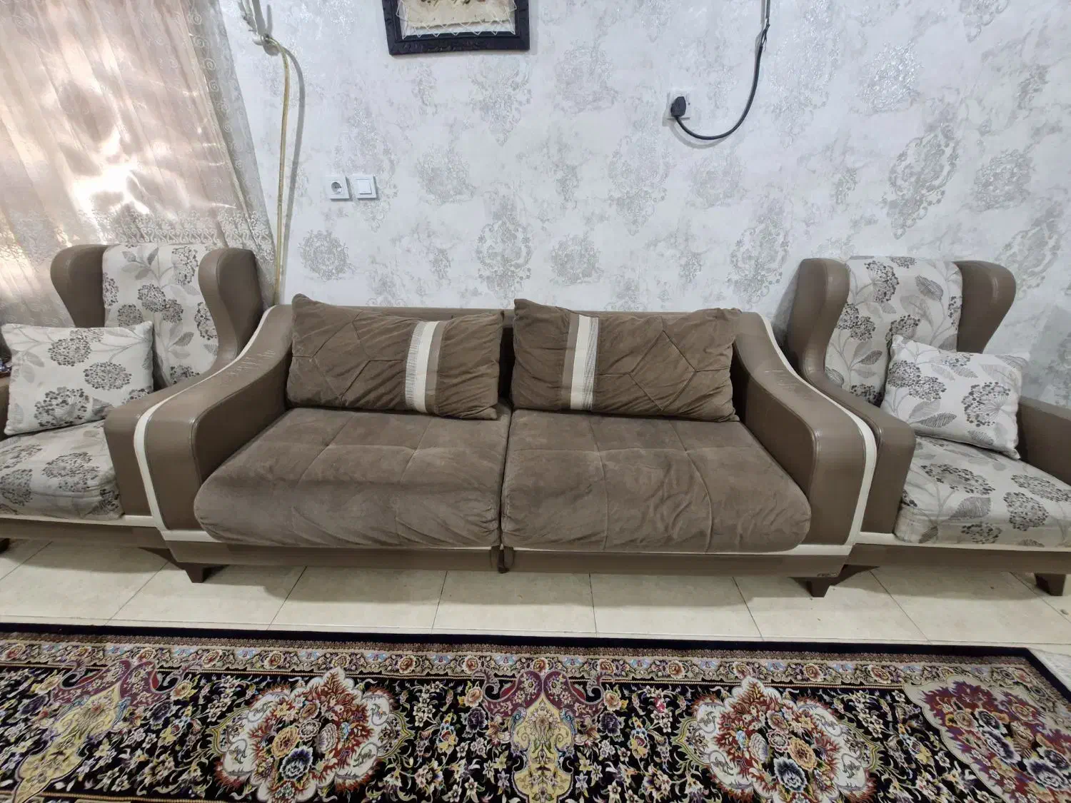 مبل هفت نفره ترک ،تختخواب شو|مبلمان خانگی و میز عسلی|اهواز, کوی قائم|دیوار