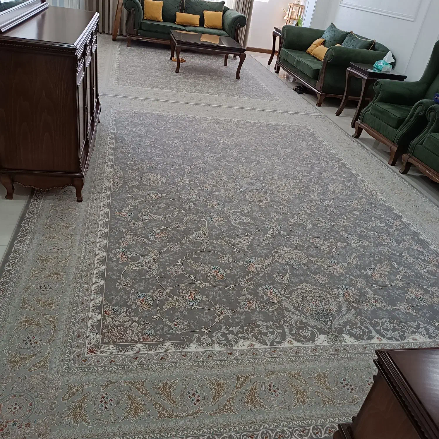 یک جفت فرش 12 متری کاملا نو|فرش|محمدیه-قزوین, |دیوار