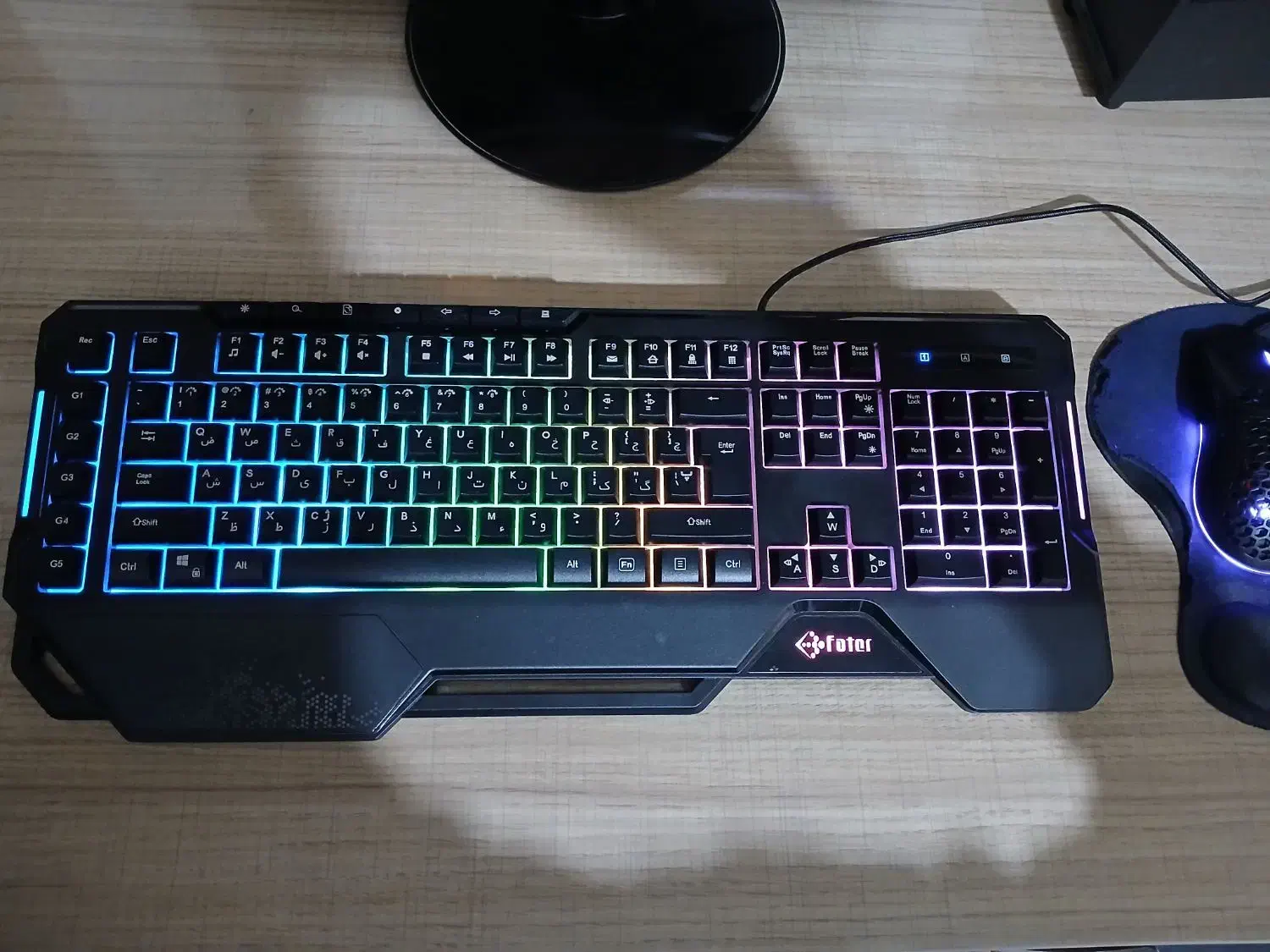 کیبورد RGB گیمینگ مکانیکال فاطر مدل 7000B|قطعات و لوازم جانبی رایانه|تبریز, |دیوار