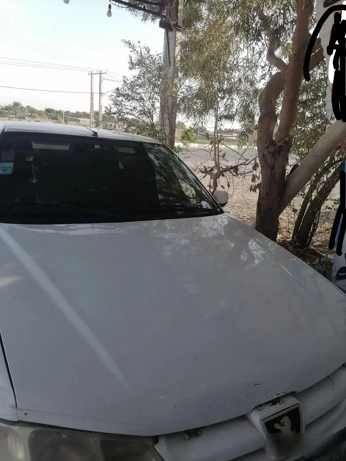 پژو پارس سفید مدل 87|خودرو سواری و وانت|جیرفت, |دیوار