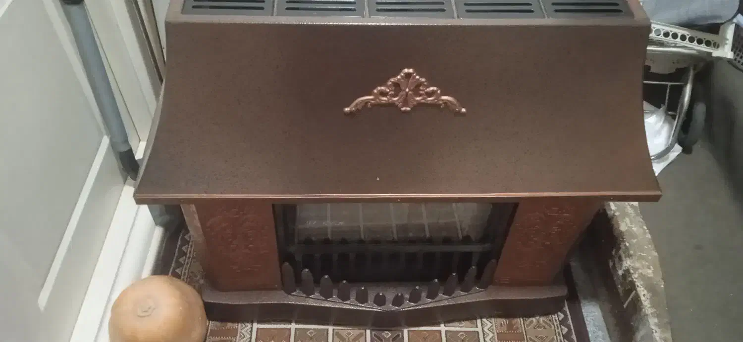 بخاری طرح شومینه|بخاری، هیتر، شومینه|ری, اقدسیه|دیوار