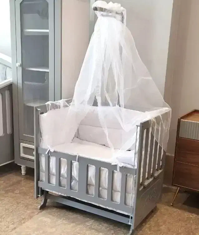 تخت و گهواره چوبی سیسمونی مانی نی|تخت و صندلی بچه|تهران, عبدل‌آباد|دیوار