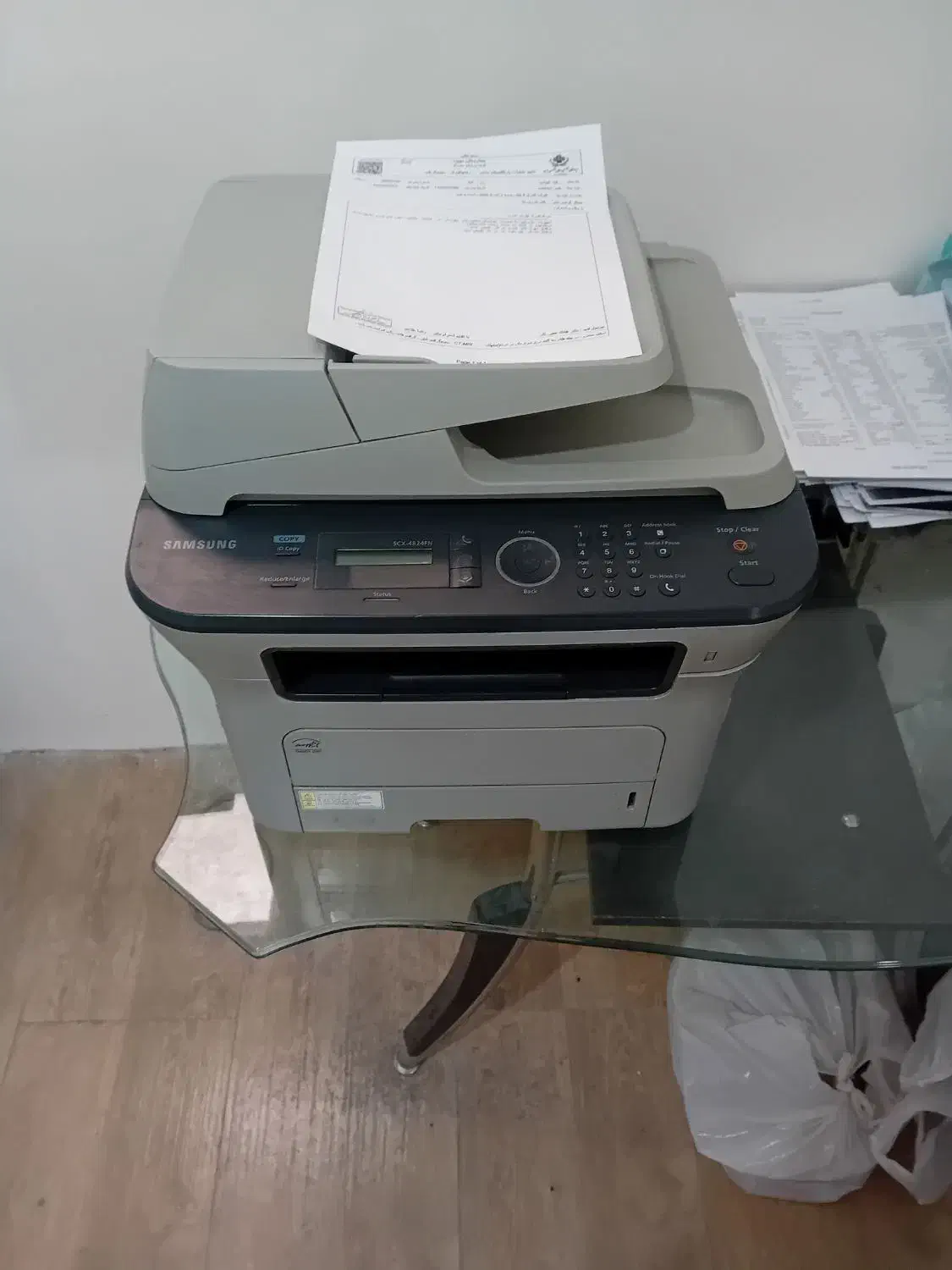 پرینتر لیزری ۴ کاره شبکه وایفای مدل سامسونگ 4824fn|پرینتر، اسکنر، کپی، فکس|تبریز, |دیوار