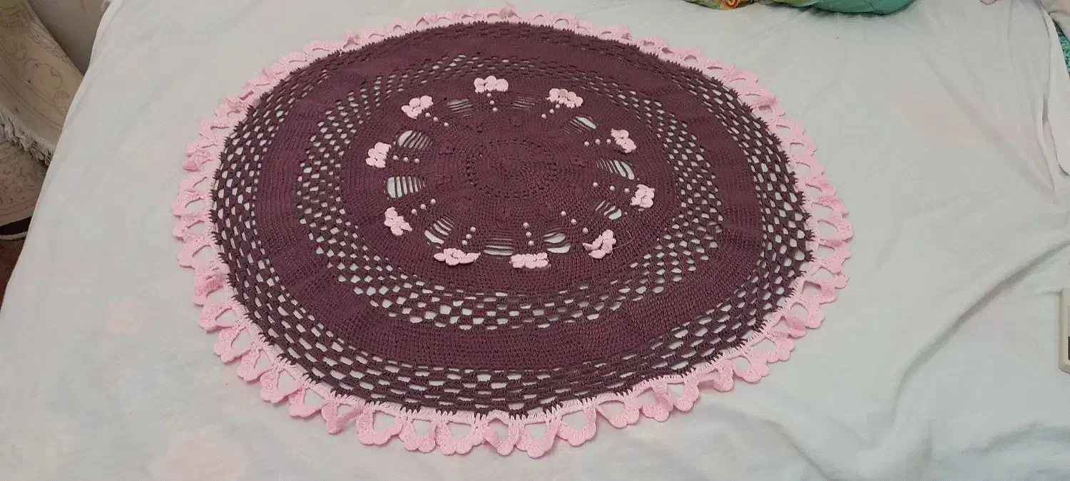 فروش رومیزی بافتنی دست باف|پرده، رانر، رومیزی|بندر ماهشهر, |دیوار