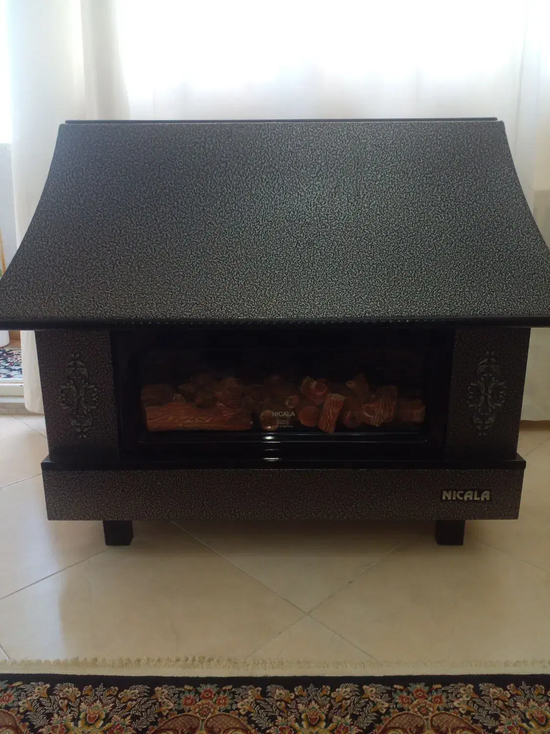 بخاری طرح شومینه|بخاری، هیتر، شومینه|سهند, |دیوار