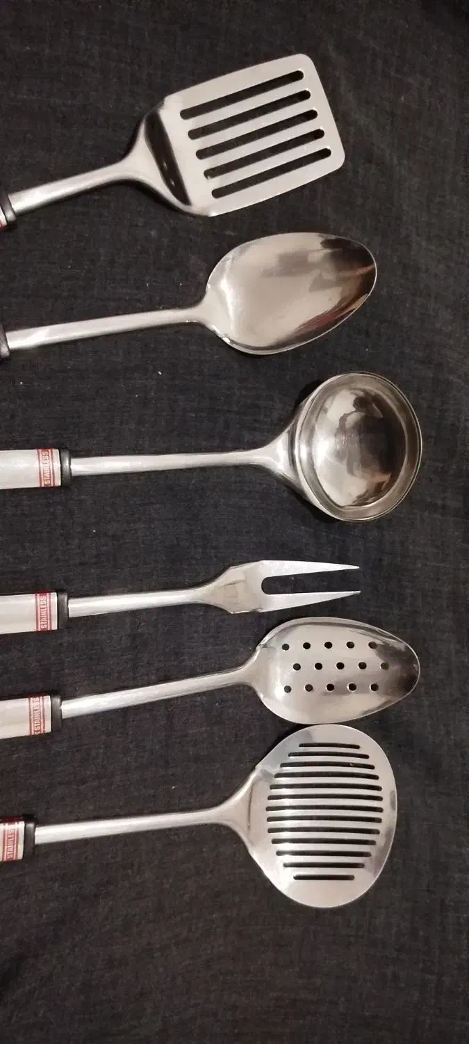 سرویس کفکیر ملاقه استیل|ظروف سرو و پذیرایی|میاندوآب, |دیوار