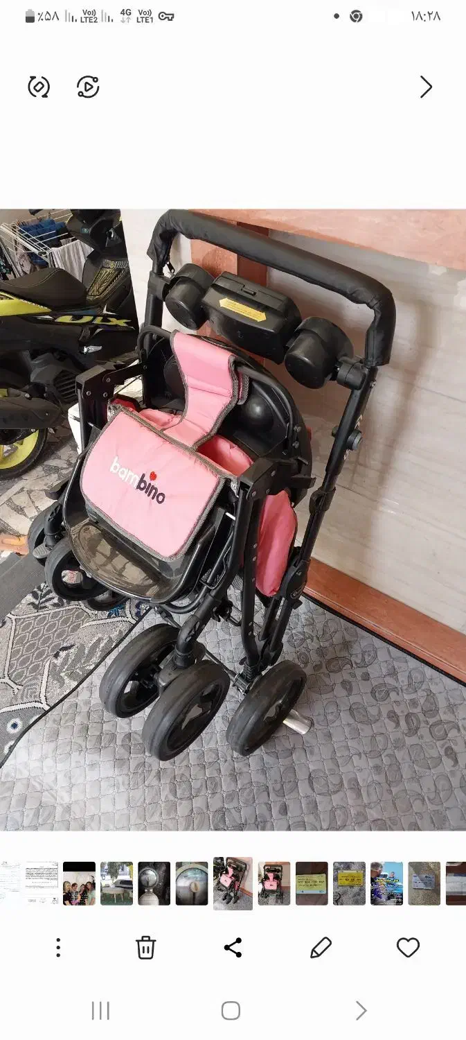 کالسکه با کریر|کالسکه و لوازم جانبی|رشت, لاکانی|دیوار