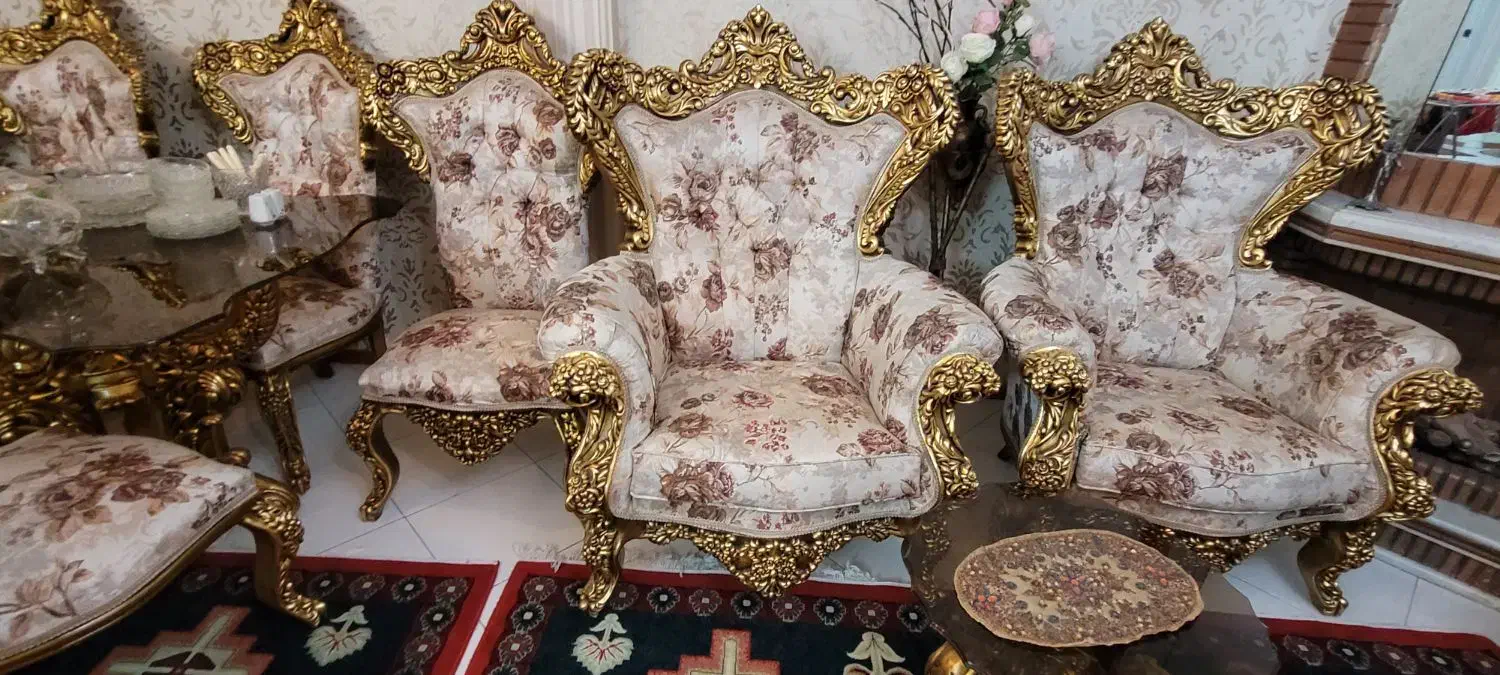 مبل استیل امپراطور مینیاتور ۹ نفره|مبلمان خانگی و میز عسلی|تهران, آسمان|دیوار