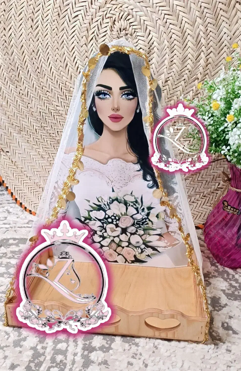 استند و تاپر عروس|صنایع دستی و سایر لوازم تزئینی|خاش, |دیوار