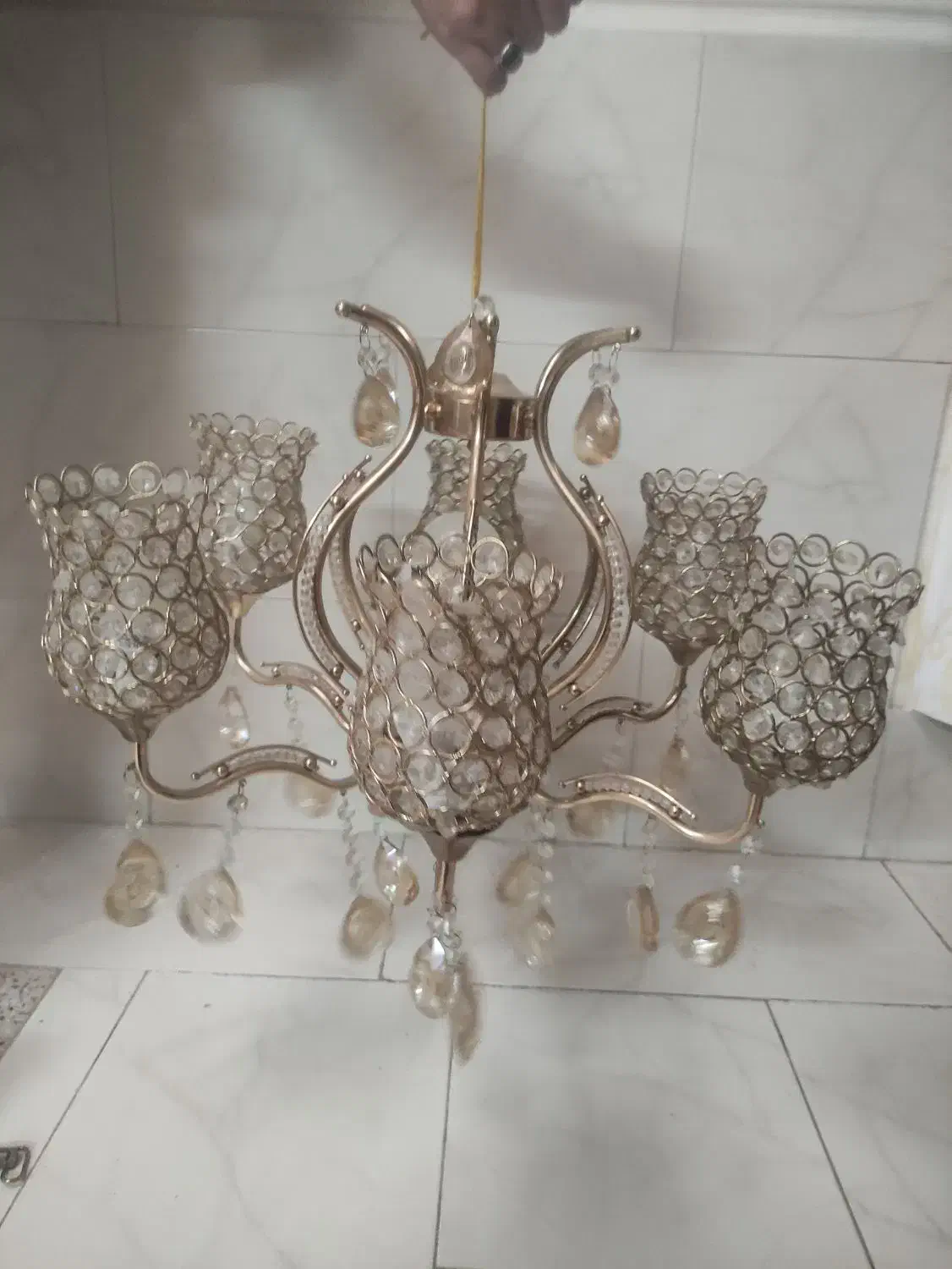 لوستر|لوستر و چراغ آویز|گنبد کاووس, |دیوار