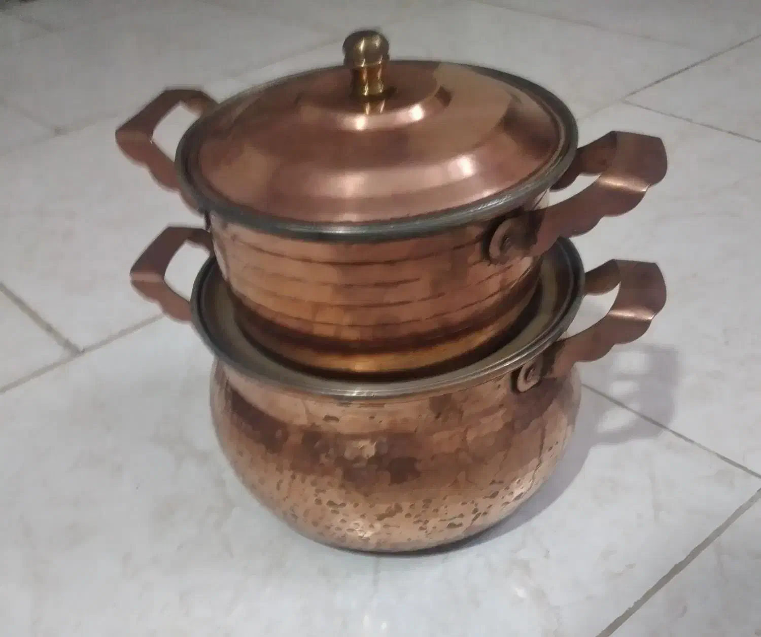 قابلمه مسی سنگین وزن|ظروف پخت‌وپز|نسیم‌شهر, |دیوار