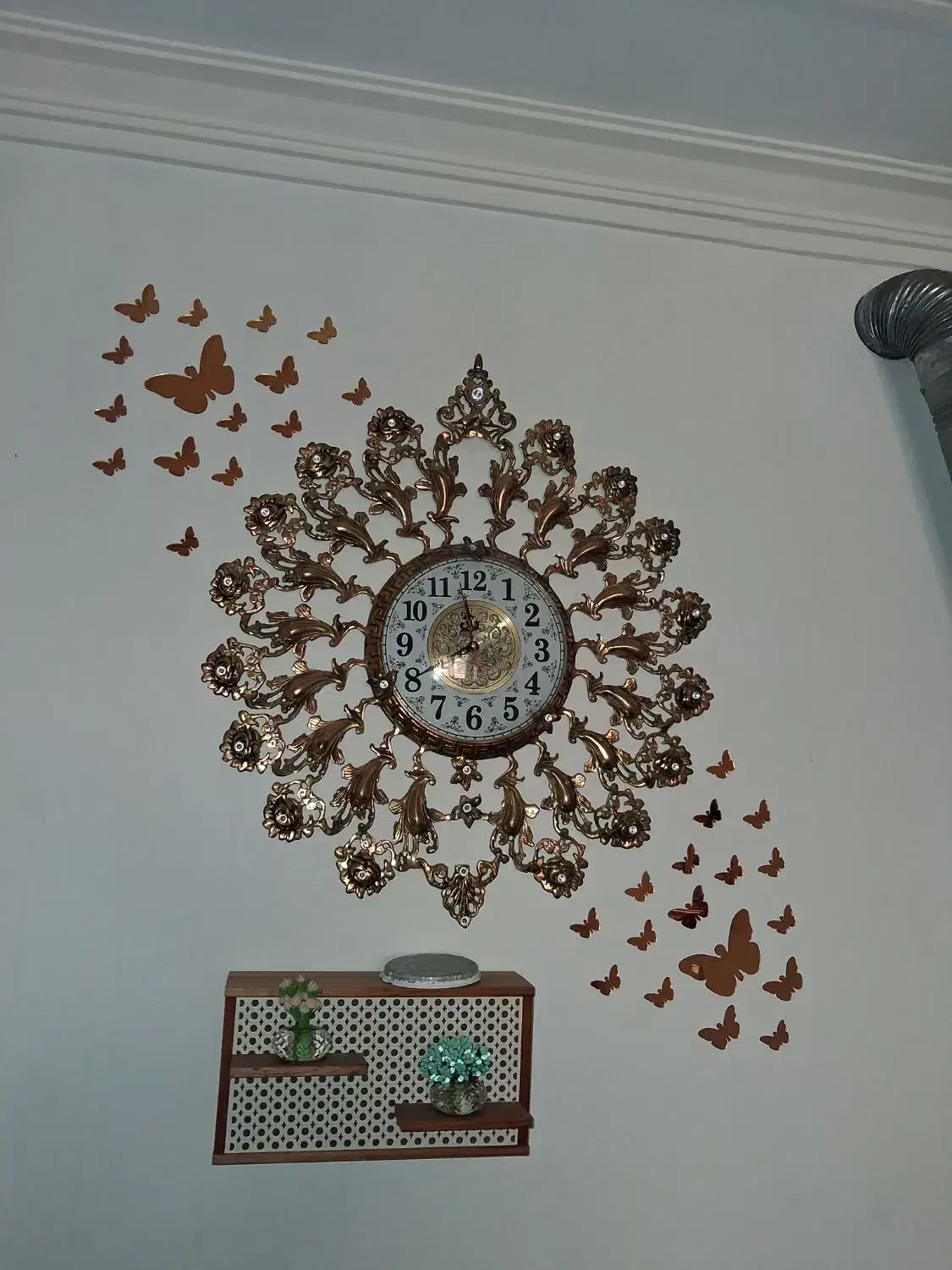 ساعت دیواری برنجی|ساعت دیواری و تزئینی|خاوران, |دیوار