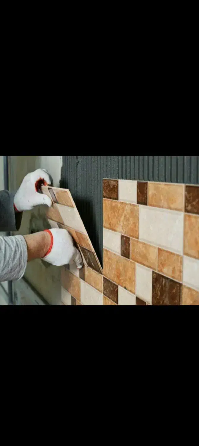 نصب سرامیک کاشی سنگ اسلب|خدمات پیشه و مهارت|اصفهان, زوان|دیوار