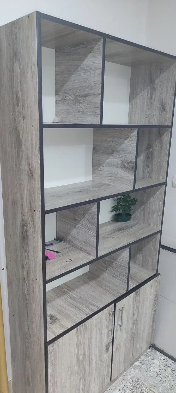 کمد کتابخانه ام دی اف|کتابخانه، شلف، قفسه‌های دیواری|آزادشهر, |دیوار