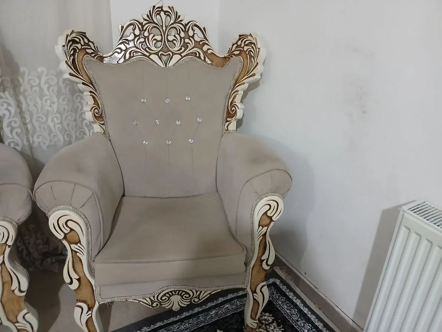 مبل سلطنتی|مبلمان خانگی و میز عسلی|پرند, فاز ۶|دیوار