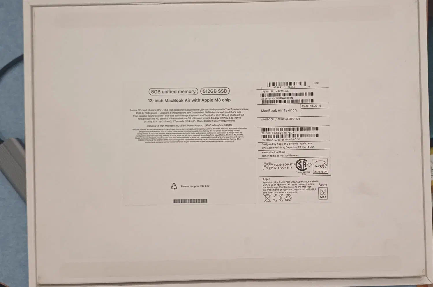 مک بوک Air m3 2024|رایانه همراه|تهران, گرگان|دیوار