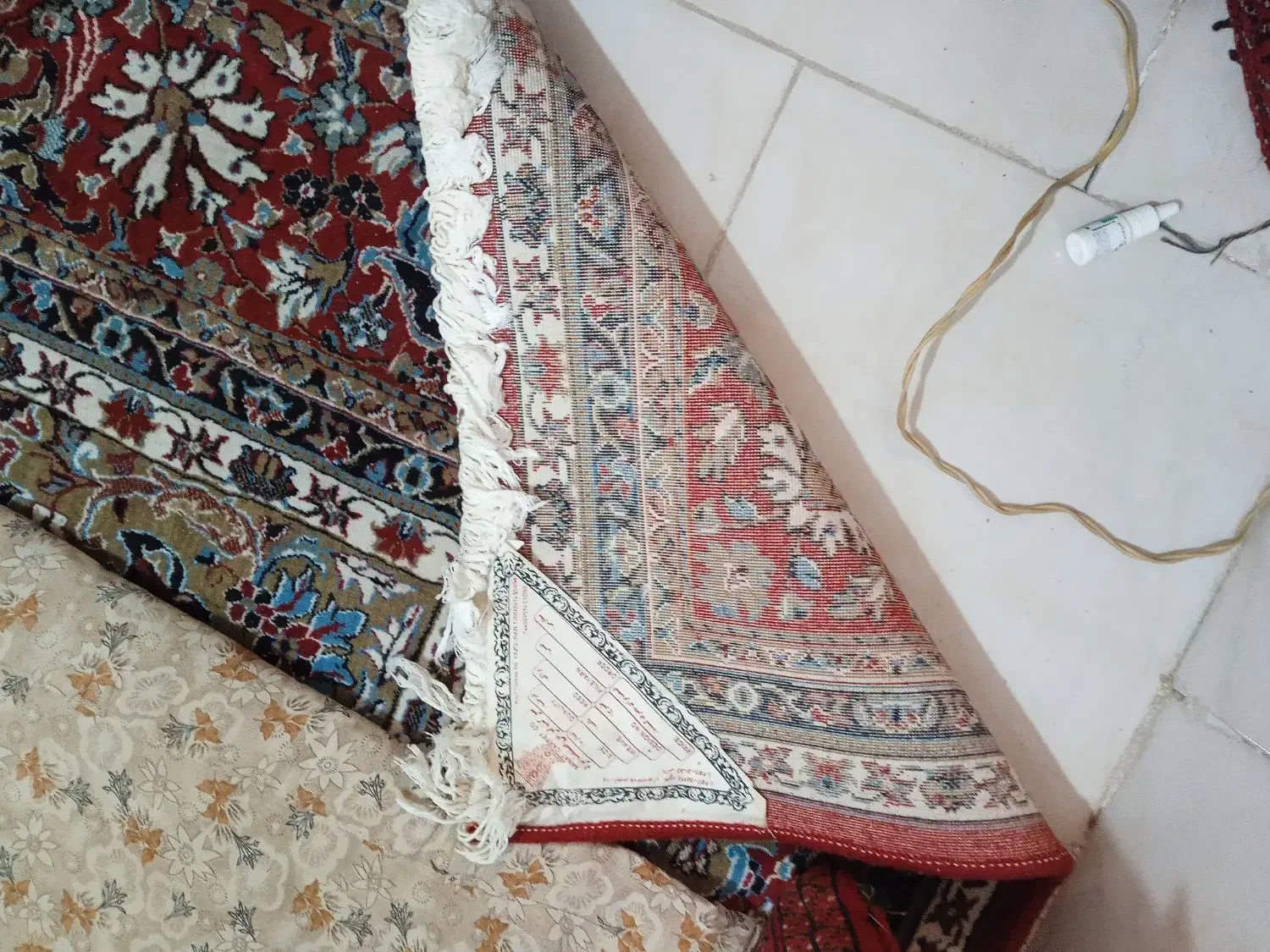 یک تخته فرش 12 متری مشهد 500 شونه تراکم بالا|فرش|ورامین, ورامین|دیوار