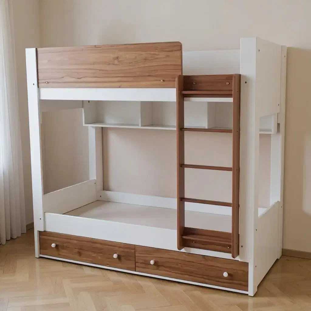 تخت دوطبقه نردبانی پایه ال|تخت و سرویس خواب|مشهد, شهرک امام هادی (شهرک غرب)|دیوار