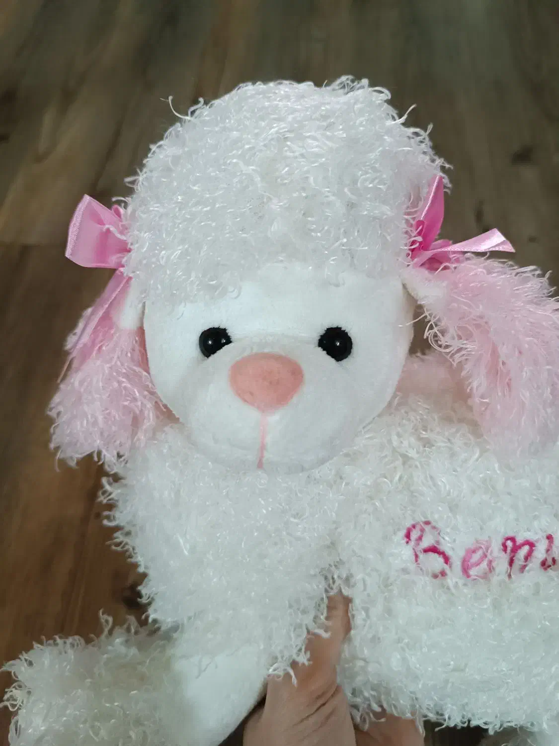 عروسک سگ سفید پشمالو|اسباب‌بازی بچه|شهریار, شهریار|دیوار