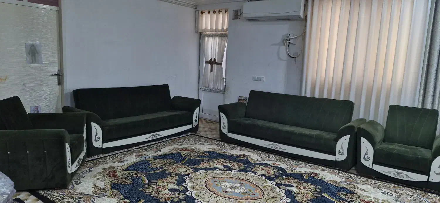 مبلمان ۸ نفره ومیزوصندلی غذاخوری ۴ نفره باهم وجدا|مبلمان خانگی و میز عسلی|اندیمشک, |دیوار