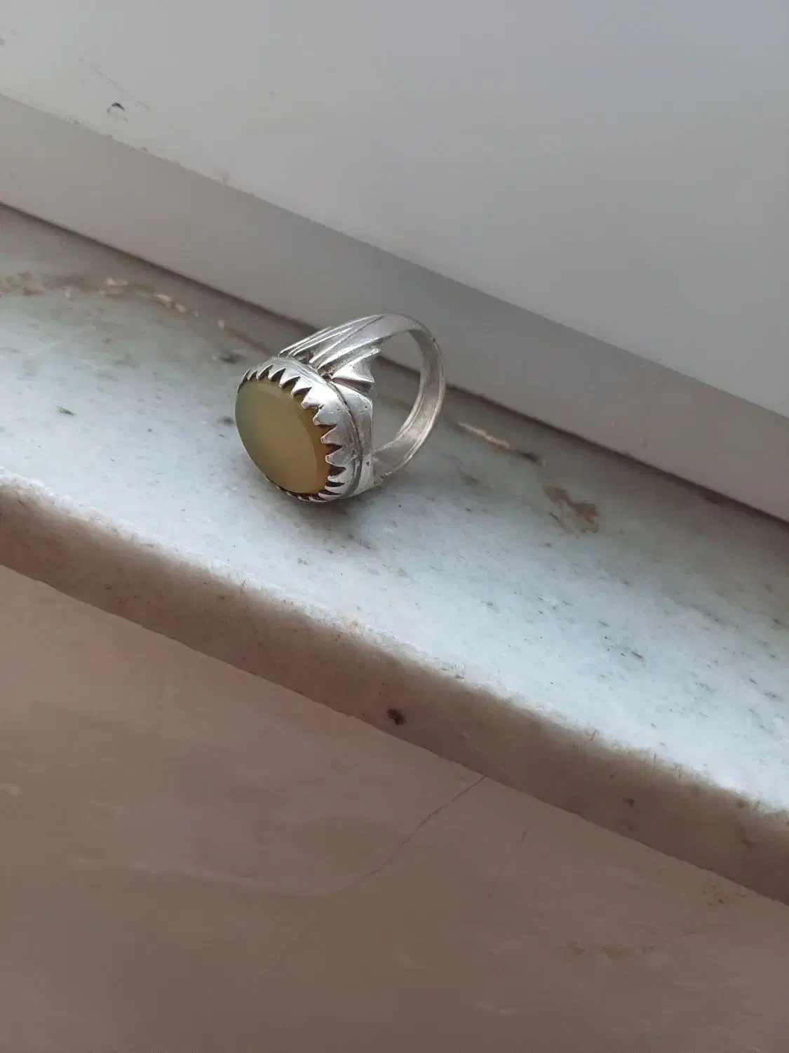 انگشتر عقیق نقره ۱۳ ونیم گرم|جواهرات|اردبیل, |دیوار