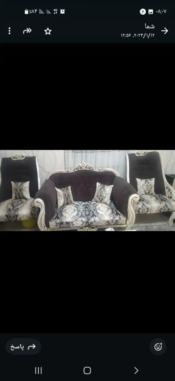 مبل ۷ نفره|مبلمان خانگی و میز عسلی|رشت, پیرکلاچای|دیوار