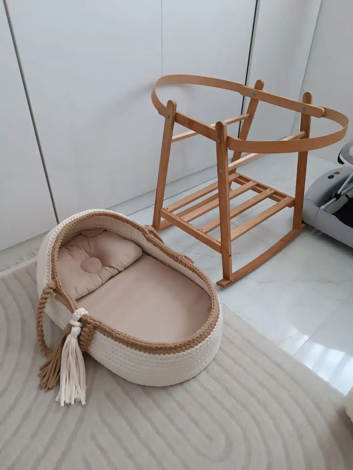 گهواره ،تخت کنارمادر،سیار،رنگ خاص|تخت و صندلی بچه|اردبیل, |دیوار