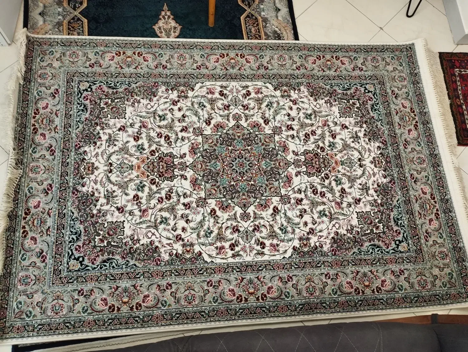 فرش ماشینی ۴ متری نو|فرش|تهران, آذری|دیوار